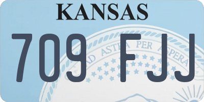 KS license plate 709FJJ