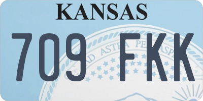 KS license plate 709FKK