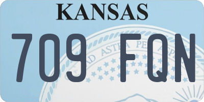 KS license plate 709FQN