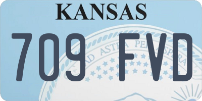 KS license plate 709FVD