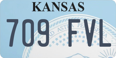 KS license plate 709FVL