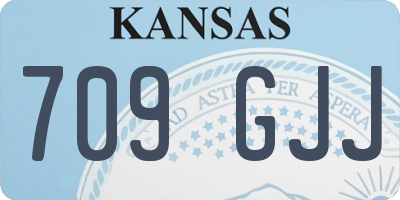 KS license plate 709GJJ