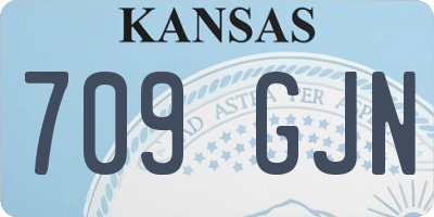 KS license plate 709GJN