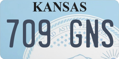 KS license plate 709GNS