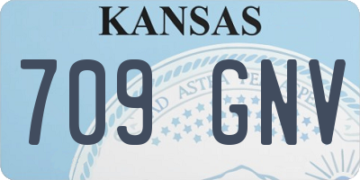 KS license plate 709GNV