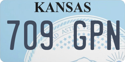 KS license plate 709GPN