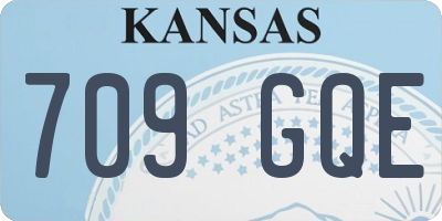 KS license plate 709GQE