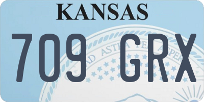 KS license plate 709GRX