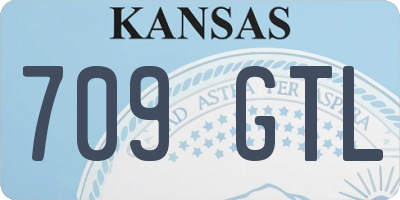KS license plate 709GTL