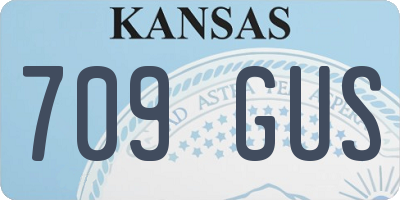 KS license plate 709GUS