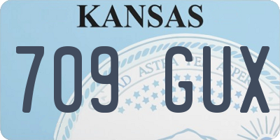 KS license plate 709GUX