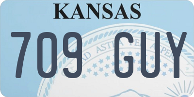 KS license plate 709GUY