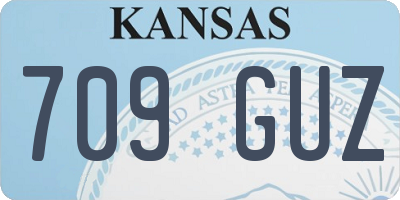 KS license plate 709GUZ