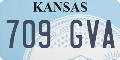 KS license plate 709GVA
