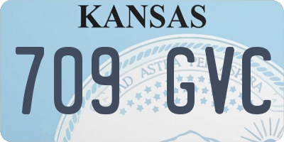 KS license plate 709GVC