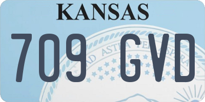 KS license plate 709GVD