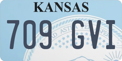 KS license plate 709GVI