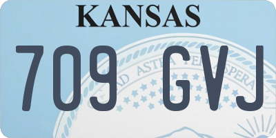KS license plate 709GVJ
