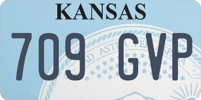 KS license plate 709GVP