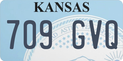 KS license plate 709GVQ