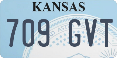 KS license plate 709GVT
