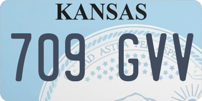 KS license plate 709GVV