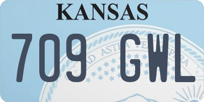 KS license plate 709GWL