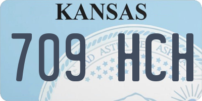 KS license plate 709HCH