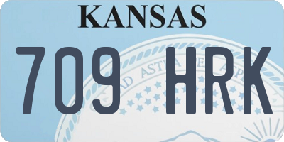 KS license plate 709HRK