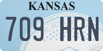 KS license plate 709HRN