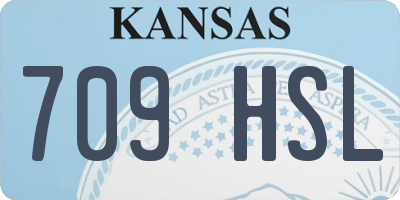 KS license plate 709HSL