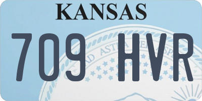 KS license plate 709HVR
