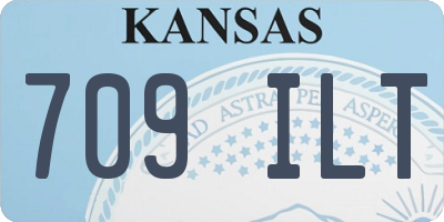 KS license plate 709ILT