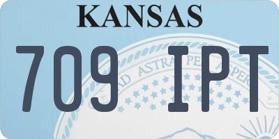 KS license plate 709IPT