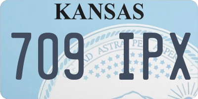 KS license plate 709IPX
