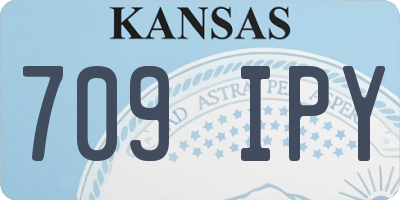KS license plate 709IPY