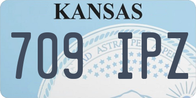 KS license plate 709IPZ