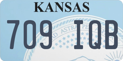 KS license plate 709IQB