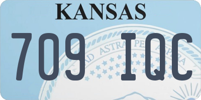 KS license plate 709IQC