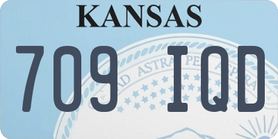 KS license plate 709IQD