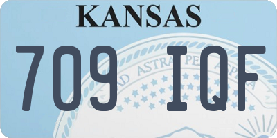 KS license plate 709IQF