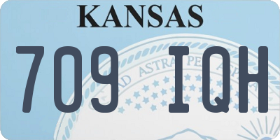 KS license plate 709IQH
