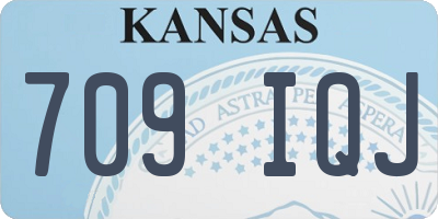 KS license plate 709IQJ
