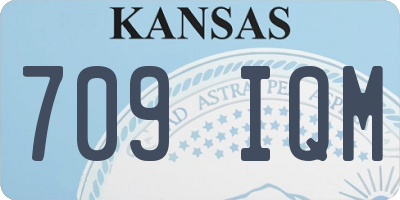 KS license plate 709IQM