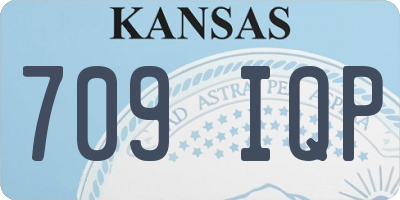 KS license plate 709IQP