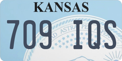 KS license plate 709IQS