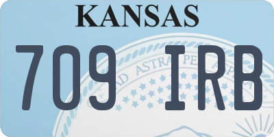 KS license plate 709IRB