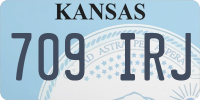 KS license plate 709IRJ