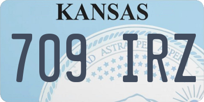 KS license plate 709IRZ