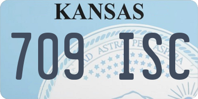 KS license plate 709ISC
